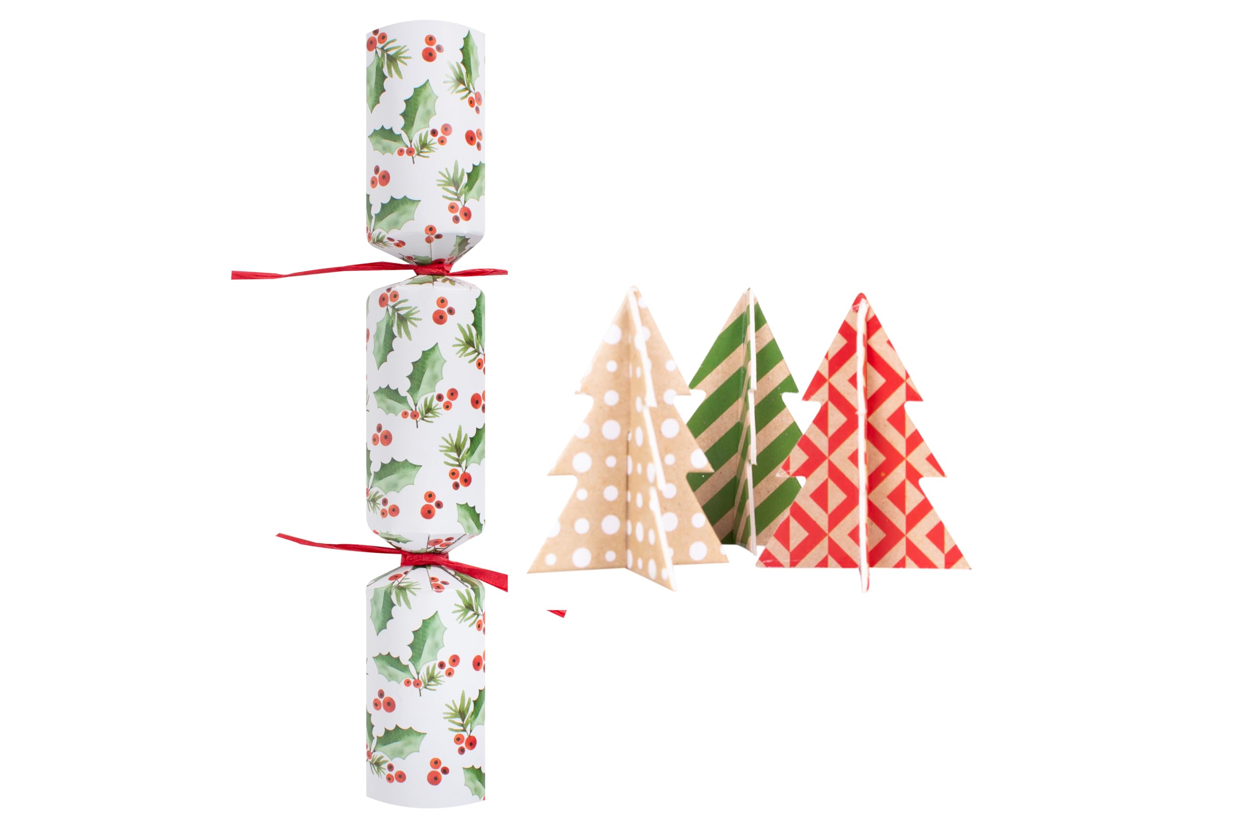 Rsw 50 Eco Friendly Berry 10" Christmas Crackers New Year Party Bulk Xmas Catering