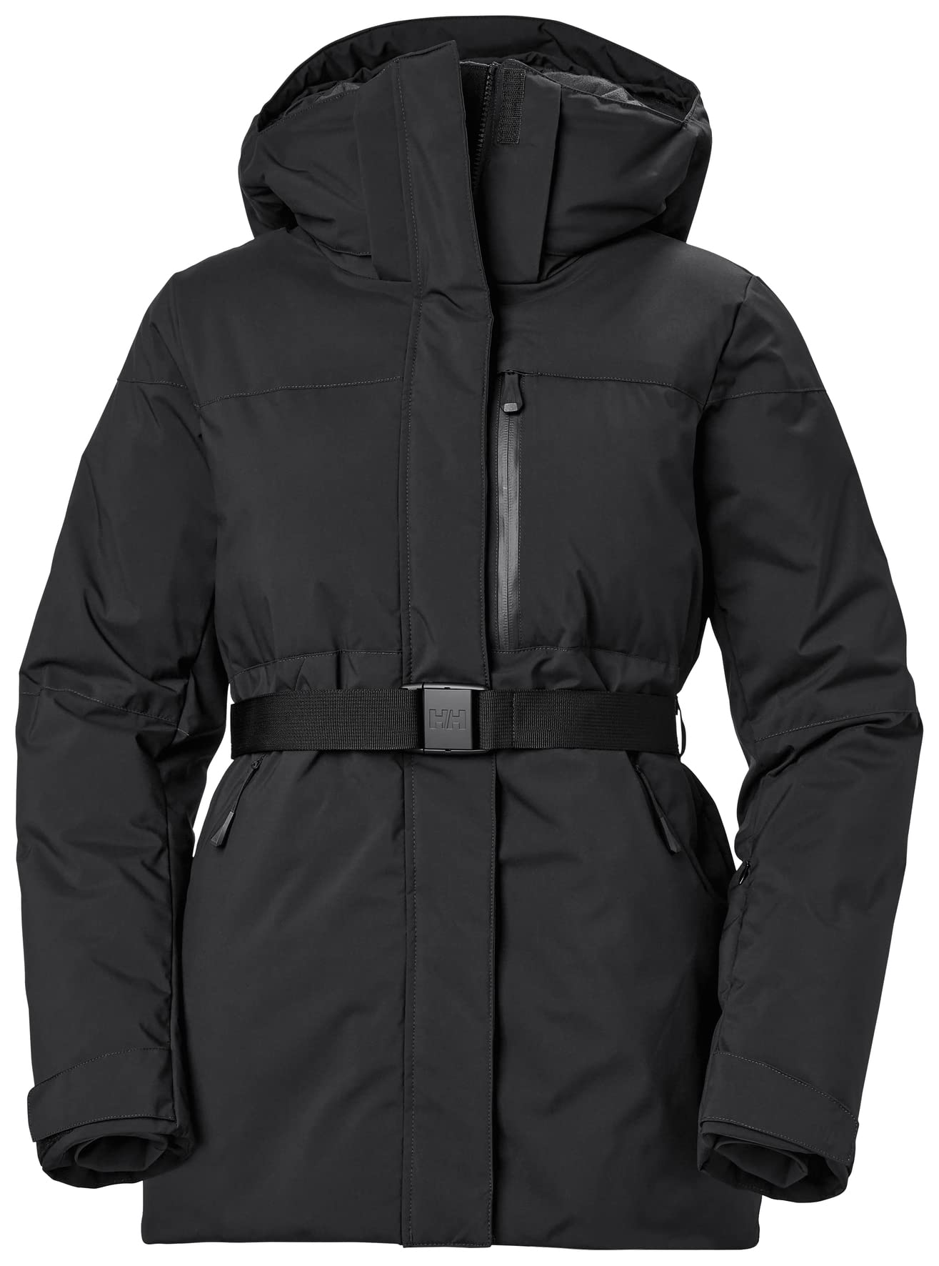Helly Hansen Women's W Nora Long Puffy Ins Jacket, BLACK, XL UK