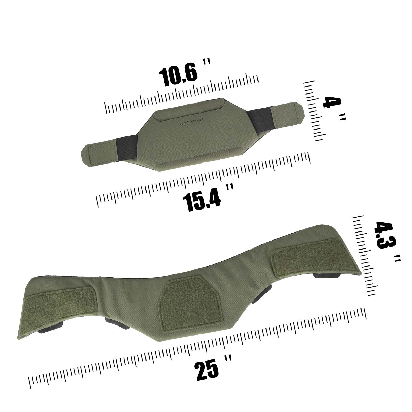 Tactical Neck Guard Collar Protector for Tactical Vest Hunting Gear Accessory Universal Neck Collar for Jpc AVS Fcsk Cpc (RG)