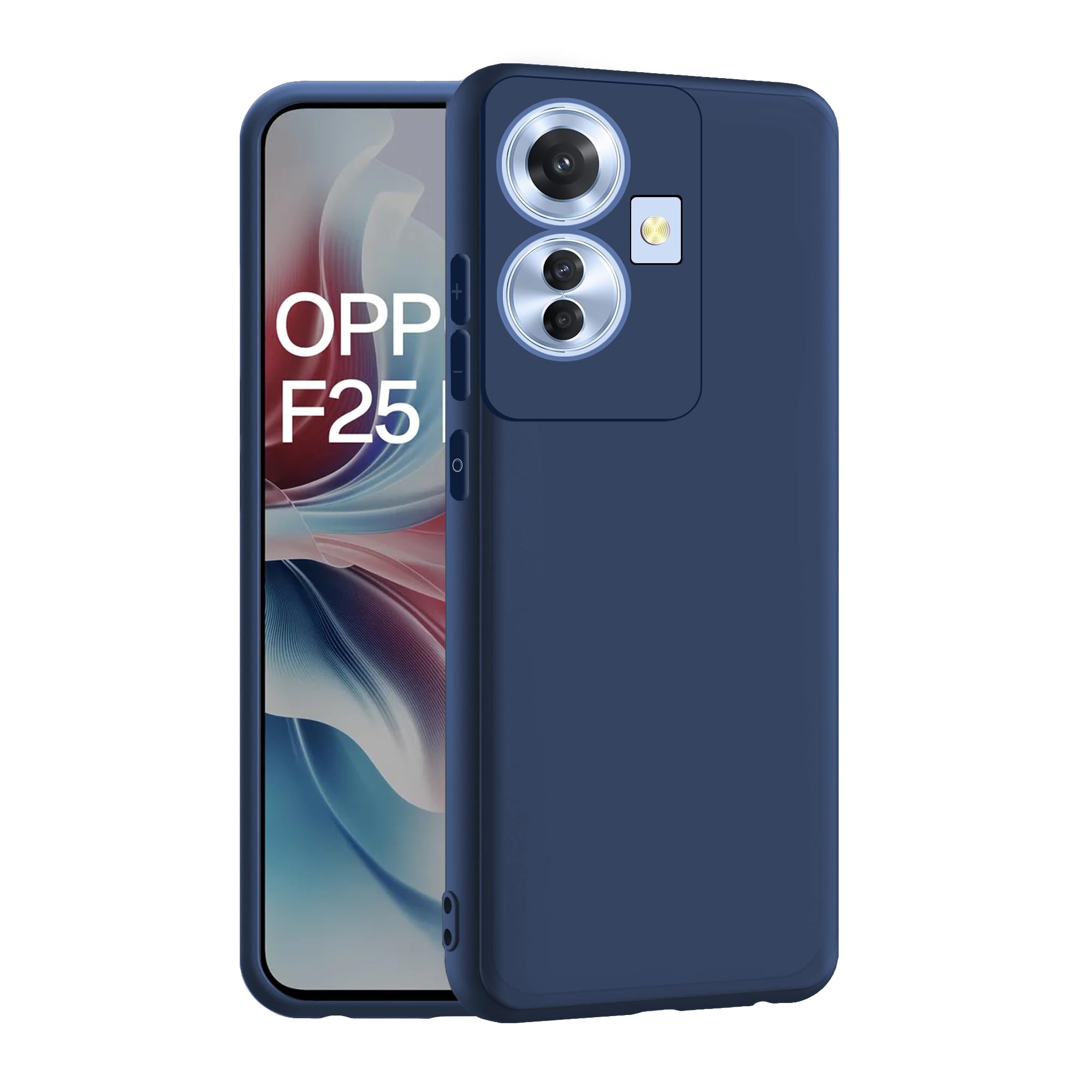 CEDO Oppo F25 Pro (5G) Back Cover | Camera Bump Protection & Inner Velvet Fabric Lining | Ultra Slim Matte Soft Rubberised Case Cover (Blue) (B0CY5MHQQQ) Amazon Price History, Amazon Price Tracker