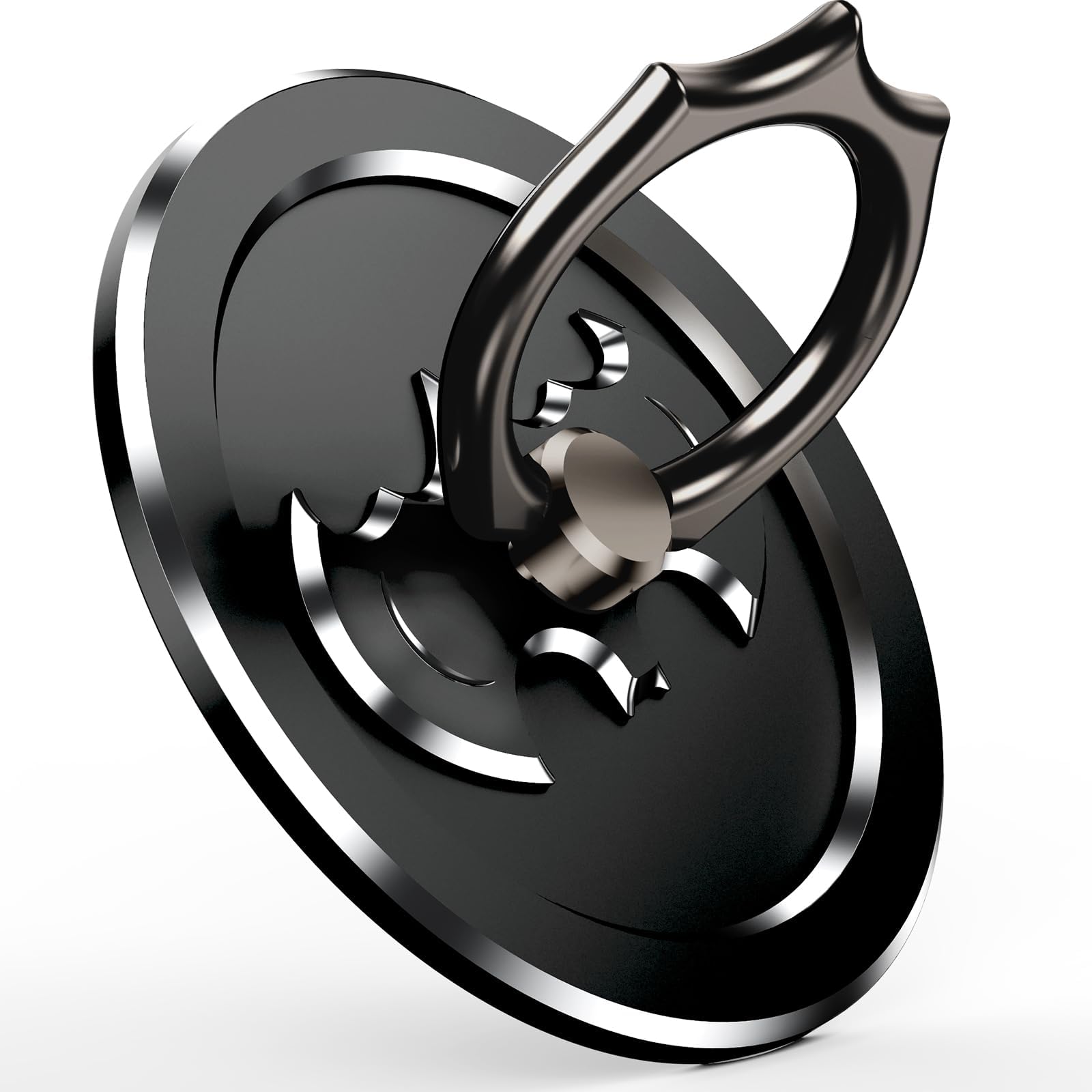nediea Bat Magnetic Cell Phone Ring Holder, Metal Phone Grip for Magsafe, 360 Degree Rotation Finger Ring Stand, Cell Phone Kickstand for iPhone 16/15