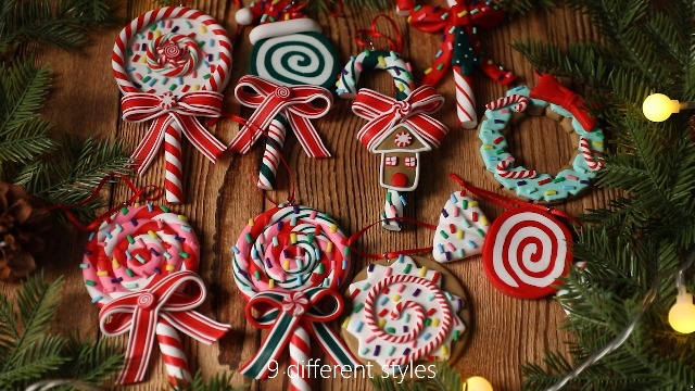 Amazon.com: moonoom 9pcs Christmas Lollipop Ornament