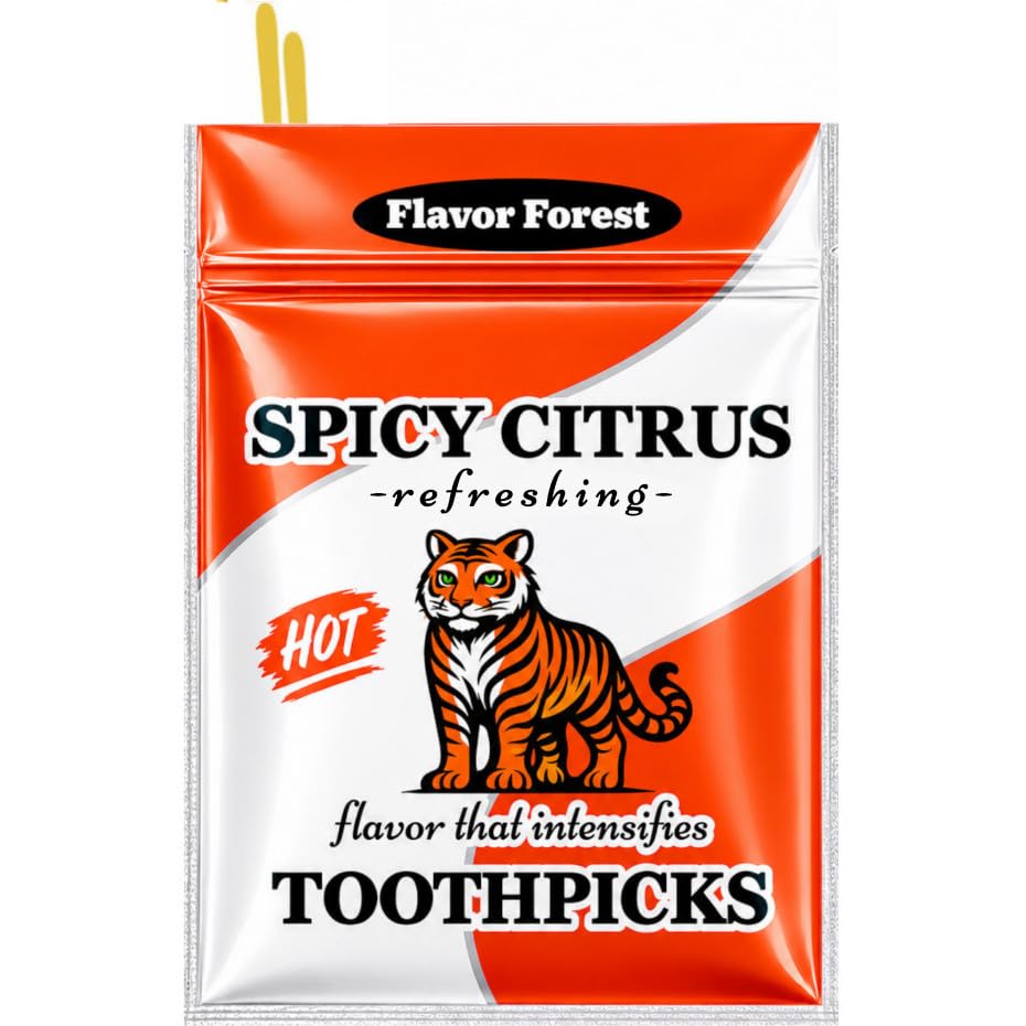 Spicy Citrus Toothpicks (Flat Shape) 100ct