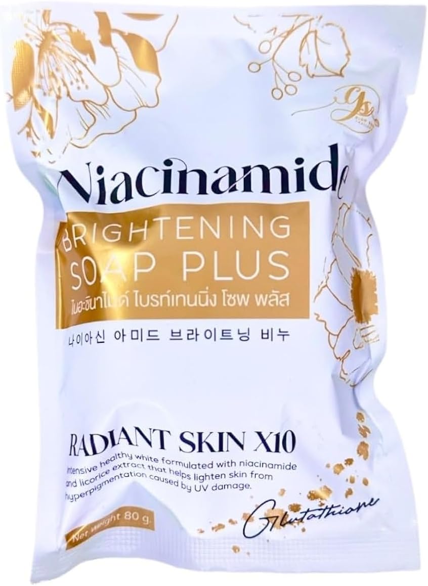 GLOW SKIN Niacinamide Brightening Soap Plus Radiant Skin X10 Whitening 80g