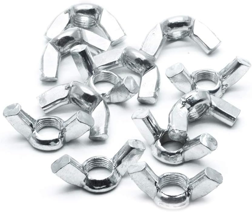 Nuts 30 Pieces M6 Butterfly Nuts HandPlated Carbon Steel Butterfly nut with nut sanmarcosalotti.it