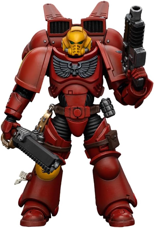 JOYTOY1/18 Action Figure Warhammer 40,000 Blood Angels Jump Pack Intercessors Intercessor 1 Collection Model Birthday Gift
