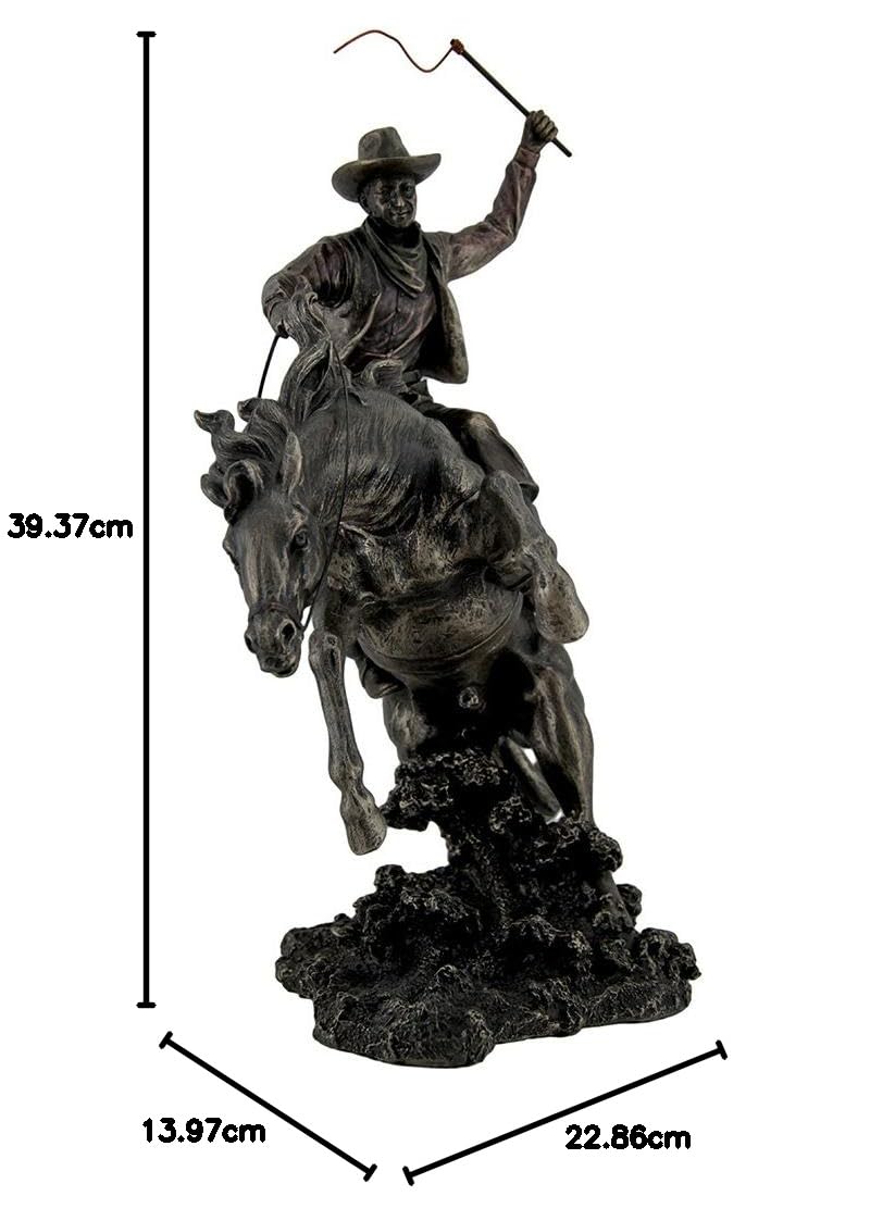 Amazon.co.jp: Resin Statues BronzedロデオカウボーイBucking Bronco