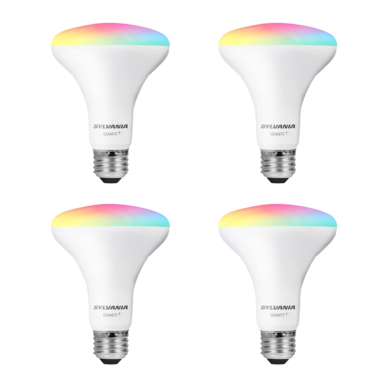 Sylvania WiFi LED Smart Light Bulb 65W Equivalent Full Color and Tunable White BR30 Dimmable Works with Alexa