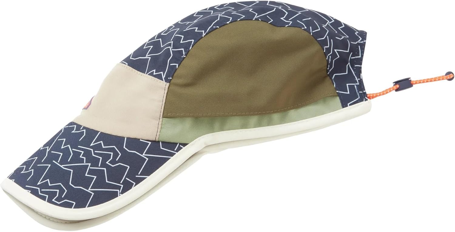 SEALSKINZ Poringland Waterproof Foldable Peak Printed Hiking Cap - Navy Print, One Size, Navy Print, One Size