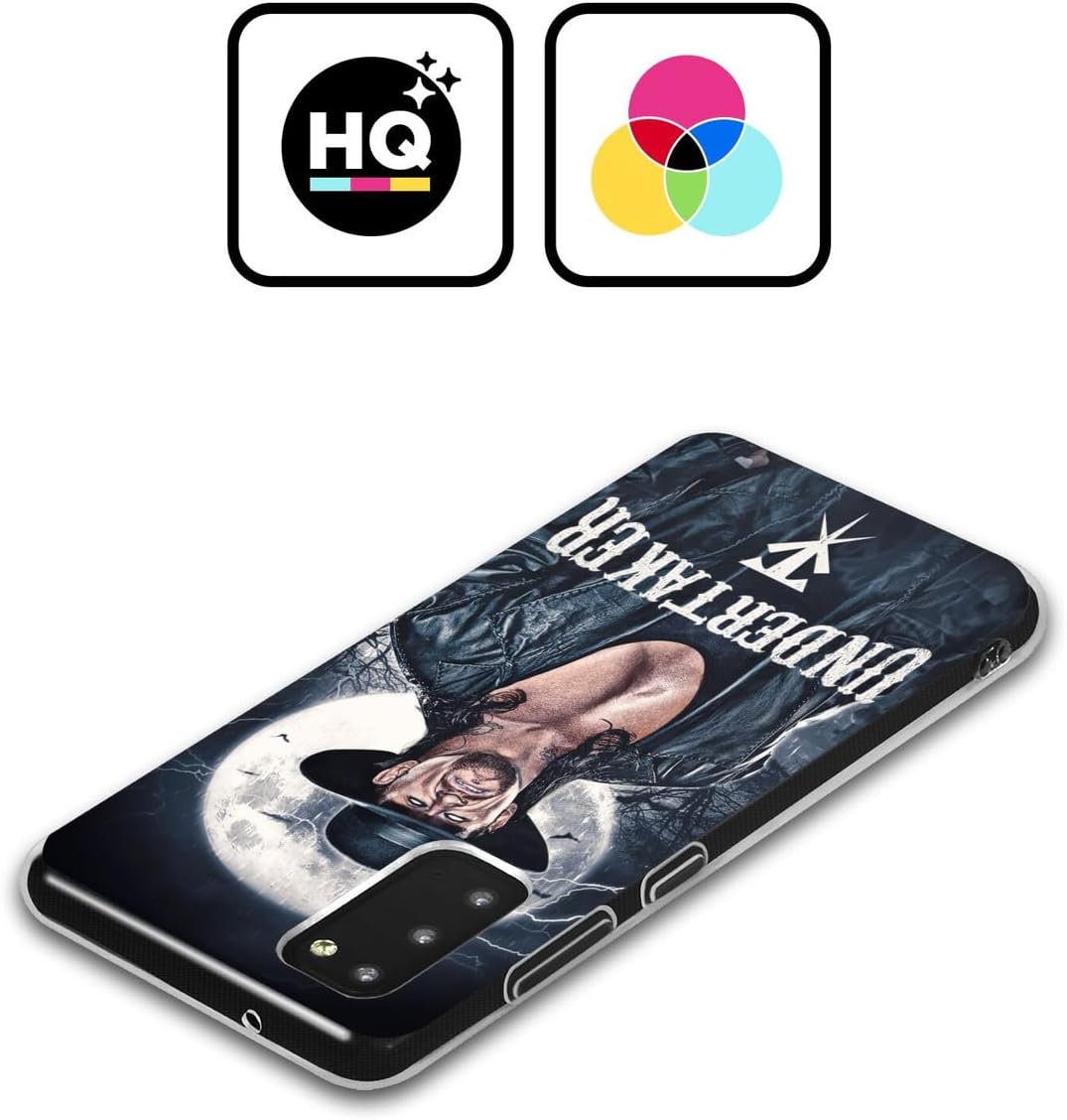 Head Case Designs Officially Licensed WWE Portrait The Undertaker Gel Case [Military Grade Protection] Compatible with Samsung Galaxy S24 5G and Compatible with MagSafe