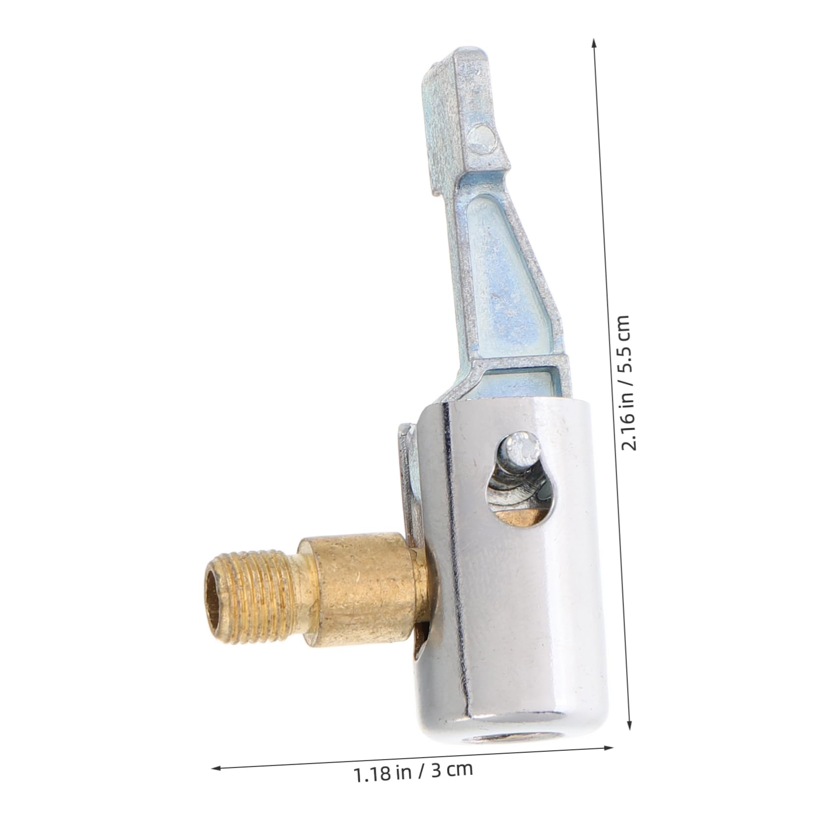 TOPPERFUN Portable Tire Inflator Hose End Locking Tire Air Chuck Threaded Valve Compressor Pump Adapter
