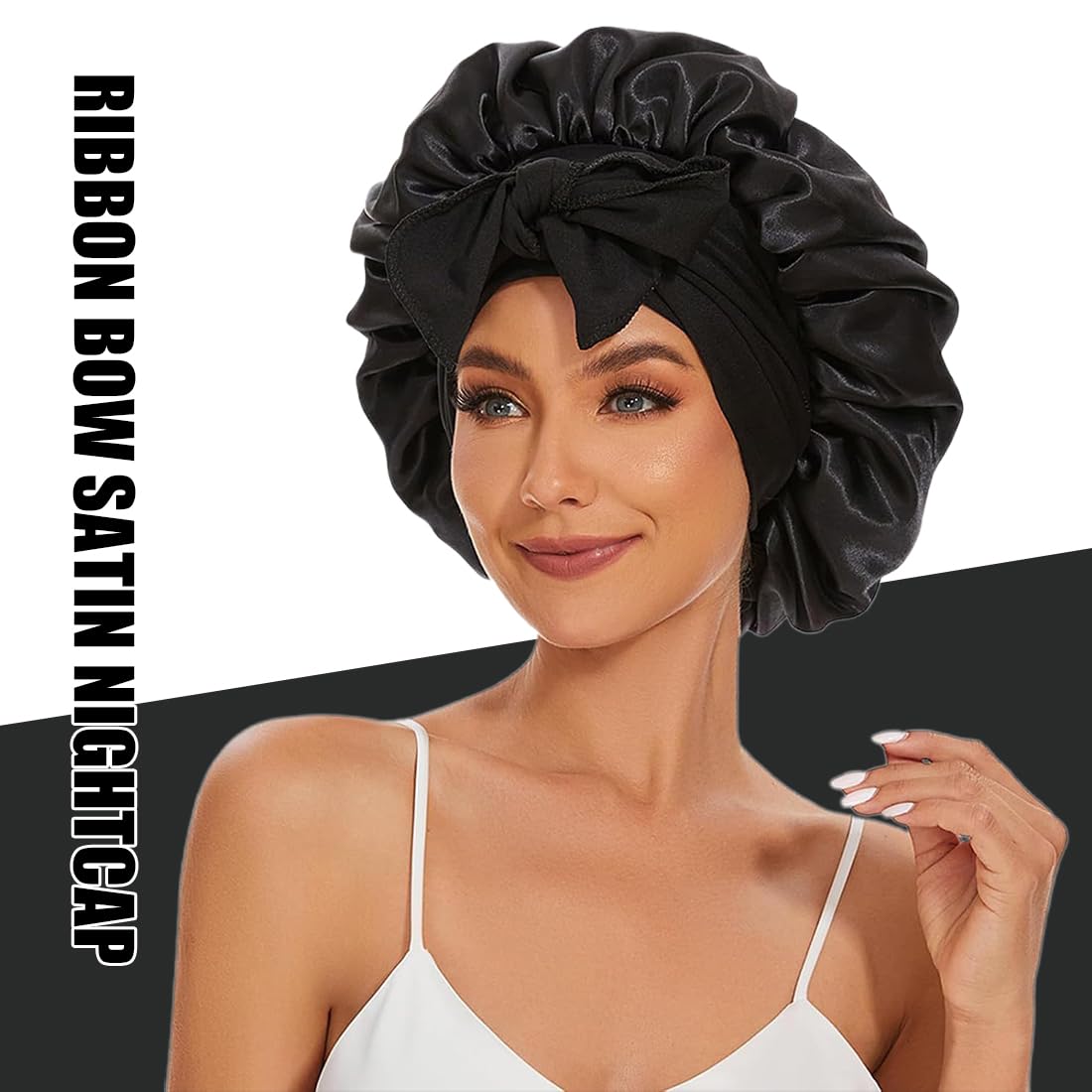 Gorro de Seda de Morera 100% Natural para Mujer - 1 Pieza, Suave y Cómodo para Dormir, Pelo de Seda