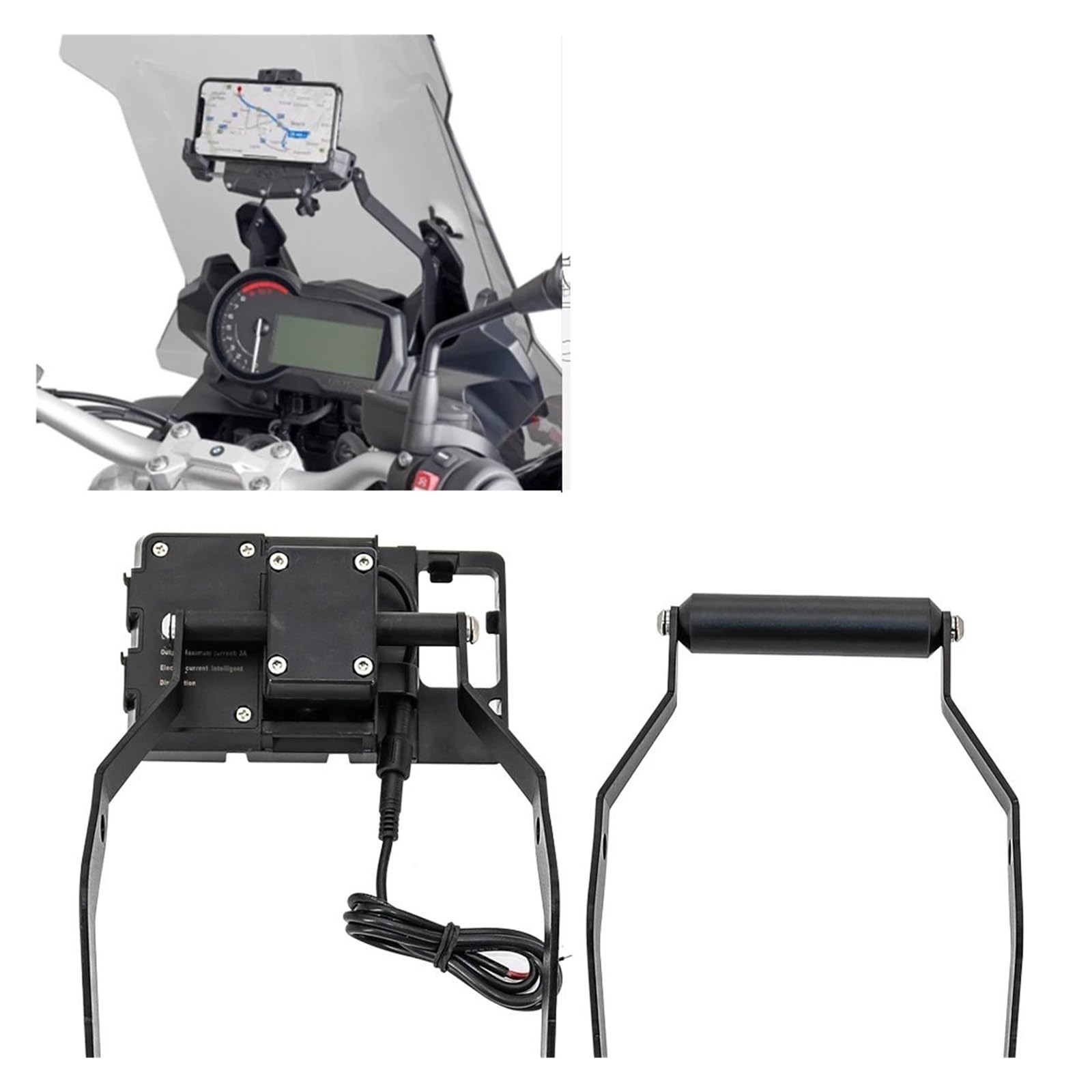 Support Téléphone Moto pour BMW pour F900XR 2020 Support De Téléphone Support GPS Smartphone Moto Navigation Support Téléphone Portable Accessoires Support Support Telephone Velo(22mm)