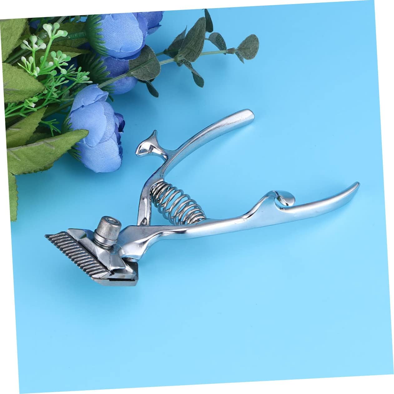 FRCOLOR Ultra-Silent Manual Hair Trimmer for Pets 3-Piece Grooming Kit Precision Blades Low Noise Dog and Cat Clippers for Home Grooming and Professional Use