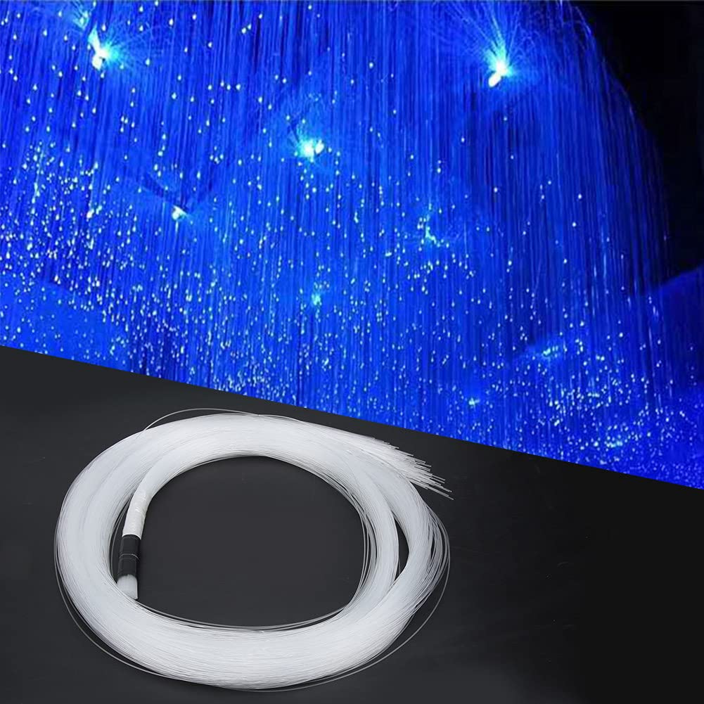 Culnflun Fiber Optic Cable, 12V 2m 3.0m Fiber Optic Light IP43 Waterproof Amazing Toughness for Star Sky Ceiling Indoor Outdoor Decor (300pcs*0.75 * 3m)