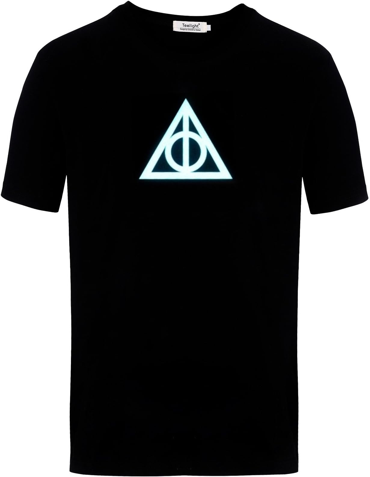 Harry Potter Deathly Hallows Symbol Light-Up LED T Shirt Creative Design