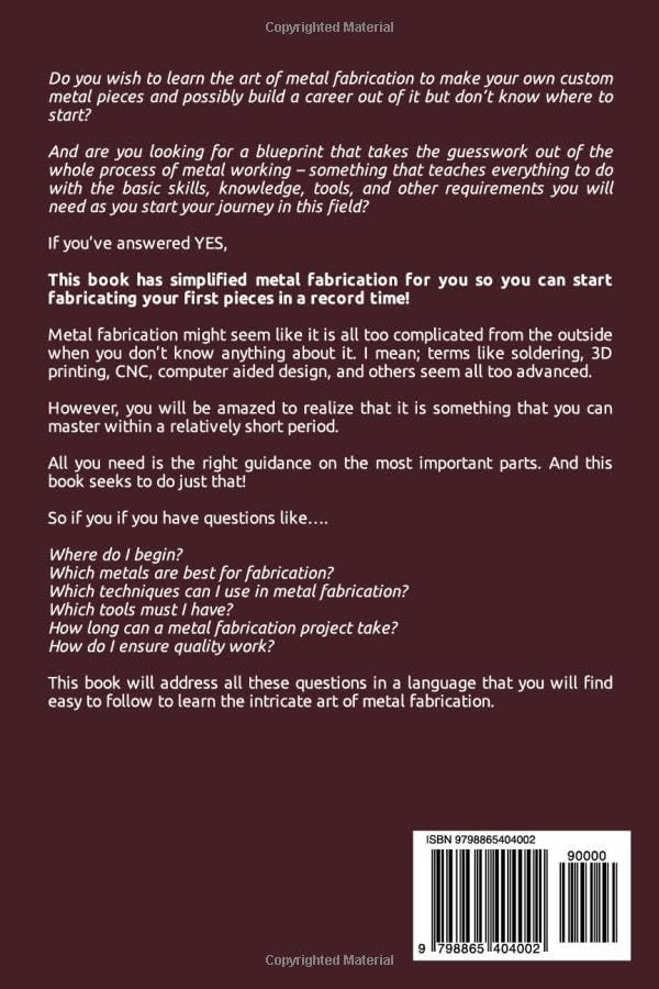 Snapklik.com : Metal Fabrication For Beginners: The Step-By-Step