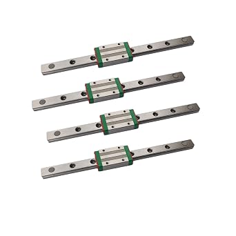 Miniature Linear Sliding Guideway Rail 4Pcs MGN12 MR12 40 inch / 1016mm + 4Pcs MGN12-H Type Linear Slider Carriage Block for CNC Machine