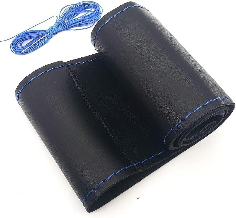 Capa para Volante em Couro Reforçado com Fibra Ultrafina AUTOXBERT Azul 38 cm (15 pol.)
