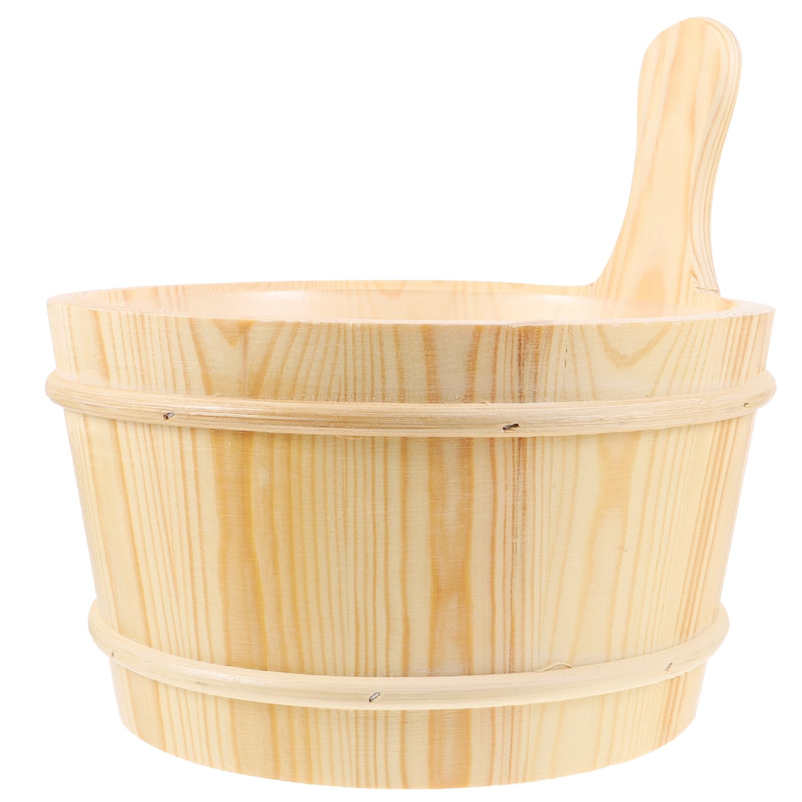 SEWACC Seau de Sauna en Bois Tonneau de Bain Pratique pour Usage Commercial
