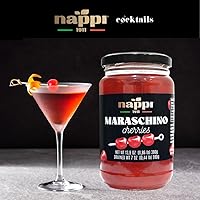 Vista 7 de Nappi 1991, Cerezas al marrasquino sin tallos, Cereza roja, 14 oz (390 g),Producto de Italia
