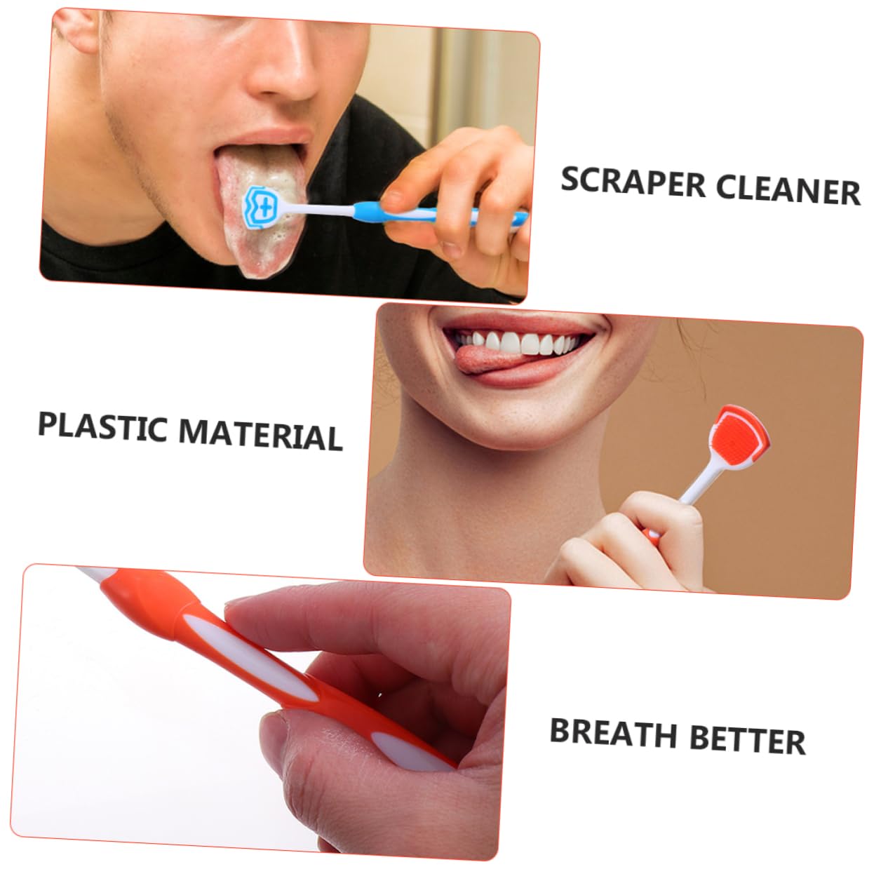 minkissy 12 Pezzi Spazzola Per La Pulizia Della Lingua Spatola In Silicone Raschietti Per La Lingua Pulitore Per La Lingua Raschietto Per Lingua In Metallo Spatola In Silicone Pulitore Per
