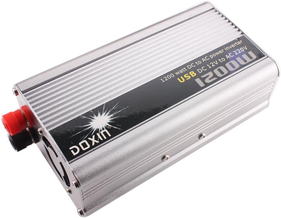 Donxin USB 1200W Car DC 12V to AC 220V Power Inverter Boat Converter Electronic USB Port