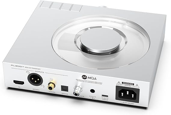 SMSL PL200T CD Player MQA-CD Transport Clock Input Output P.A.S.S. System Optical coaxial AES I2S Output ,/CD Player Input with Remote Control
