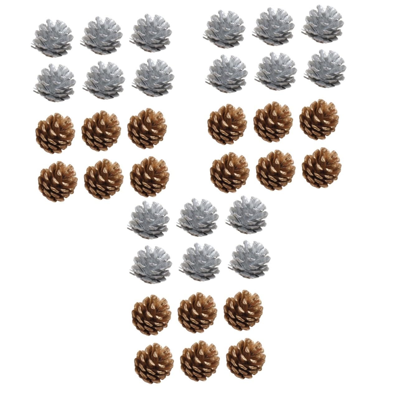 Décoration de sapin de Noël haut de gamme grandes pommes de pin et ficelles Abaodam