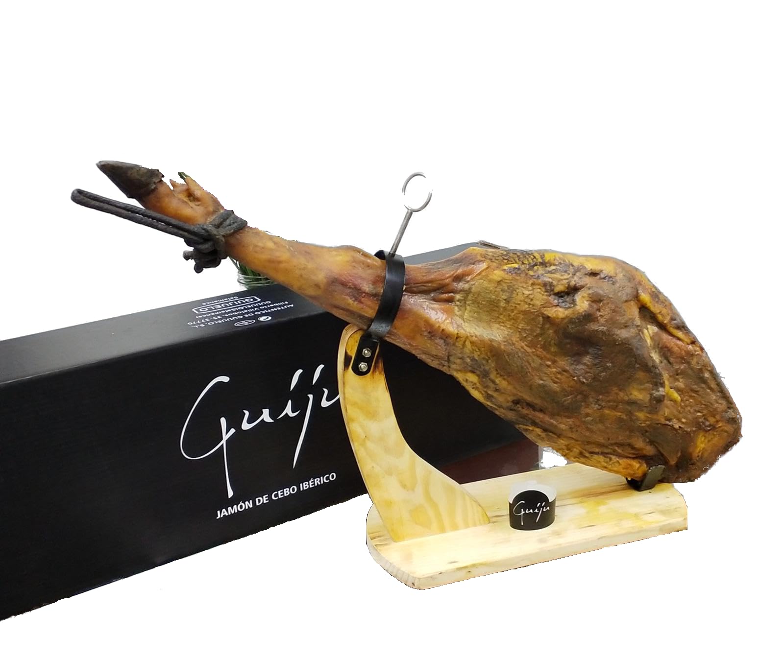 JAMÓN IBÉRICO DE CEBO DE CAMPO 50% RAZA IBÉRICA 7 a 7,5 KG. MARCA GUIJU. FABRICA DE GUIJUELO.SALAMANCA. (7 a 7,5 kg)