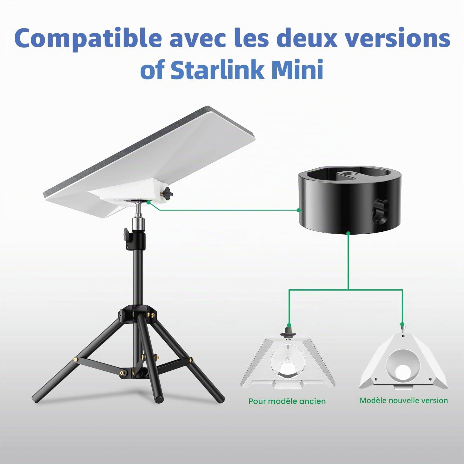 Starlink Mini trépied réglable pour mini plat Starlink Kit de montage portable pour mini accessoires Star Link pour camping en plein air, camping-car