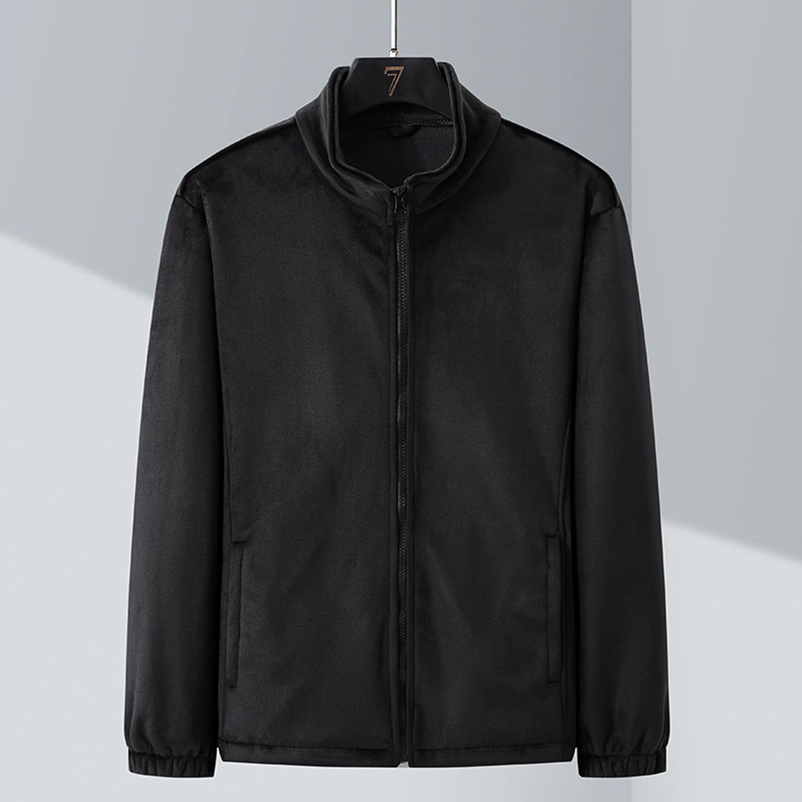 Chaqueta de lluvia para hombre, impermeable, cortavientos, compacta, plegable, ligera, chaqueta de ocio, cortavientos resistente, ideal para ciclismo y senderismo, Negro , XXXXXL