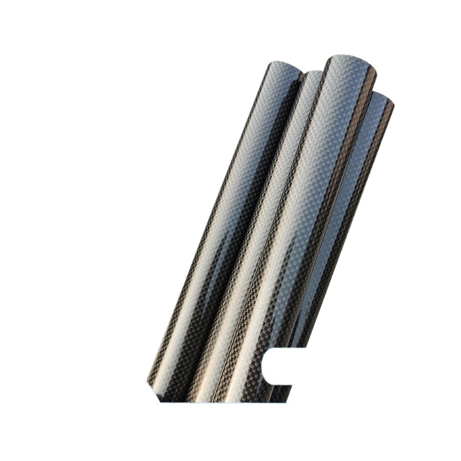 4 tubi avvolti in fibra di carbonio 3K, superficie liscia lucida, diametro 12 mm, 14 mm, 16 mm, 18 mm, 22 mm, 24 mm, 26 mm, 28 mm, 30 mm, 35 mm, lunghezza 500 mm (28 x 26 x 500 mm)