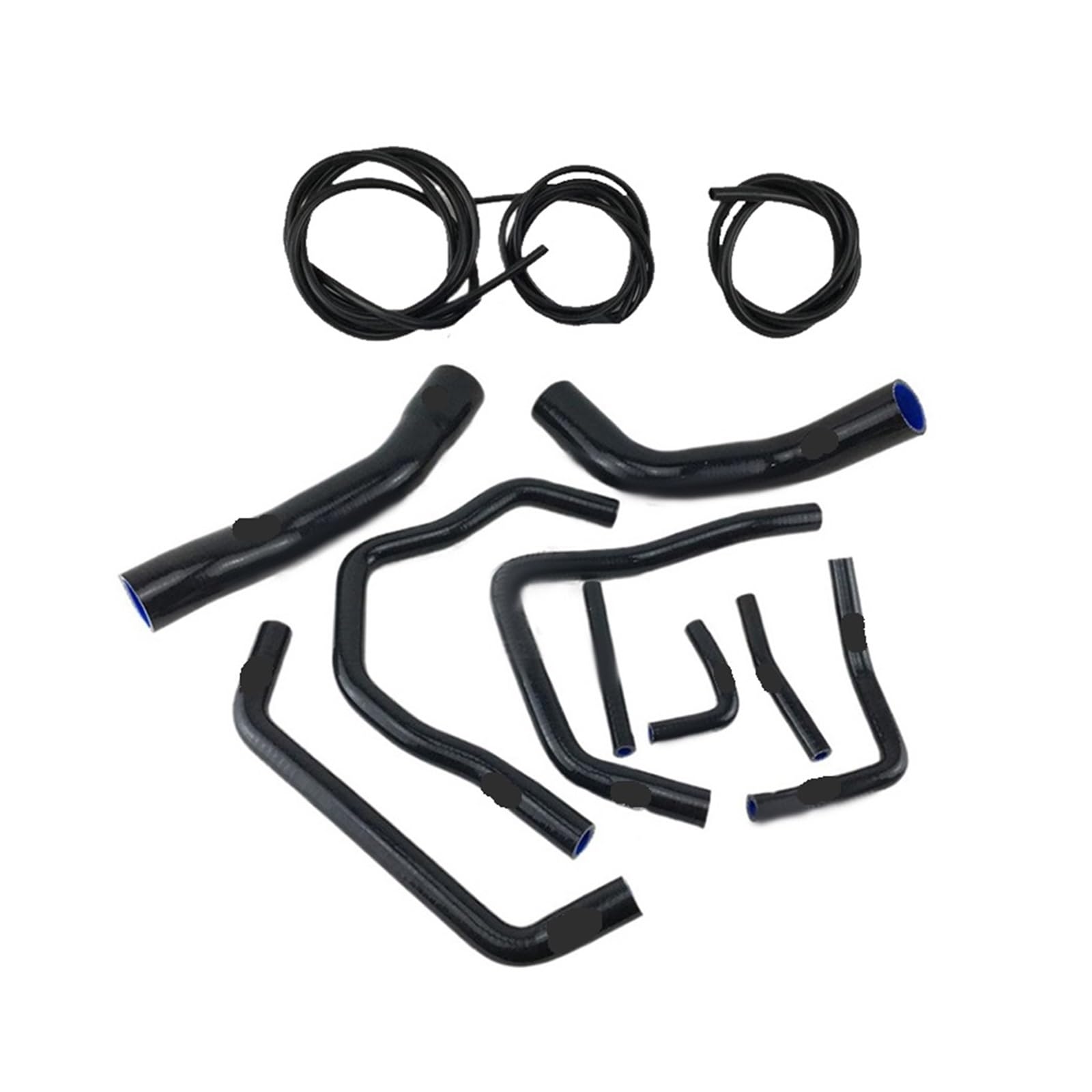 Kit de mangueras radiador silicona para Toyota Land Cruiser HDJ80 1HD-T/FT 4.2L TURBO (1990-1997) Manguito Turbo(K8-75 Black)