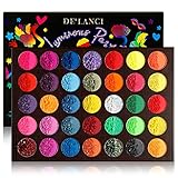 DE'LANCI Neon Eyeshadow Palette,Matte Shimmer Glitter Highly Pigmented Blacklight Colorful Makeup...