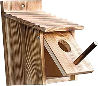 CIMAXIC Birdcage Garden Decor Long Tail The Bird's nest Bird Breeding Nest to Weave Pine Wood Incubator