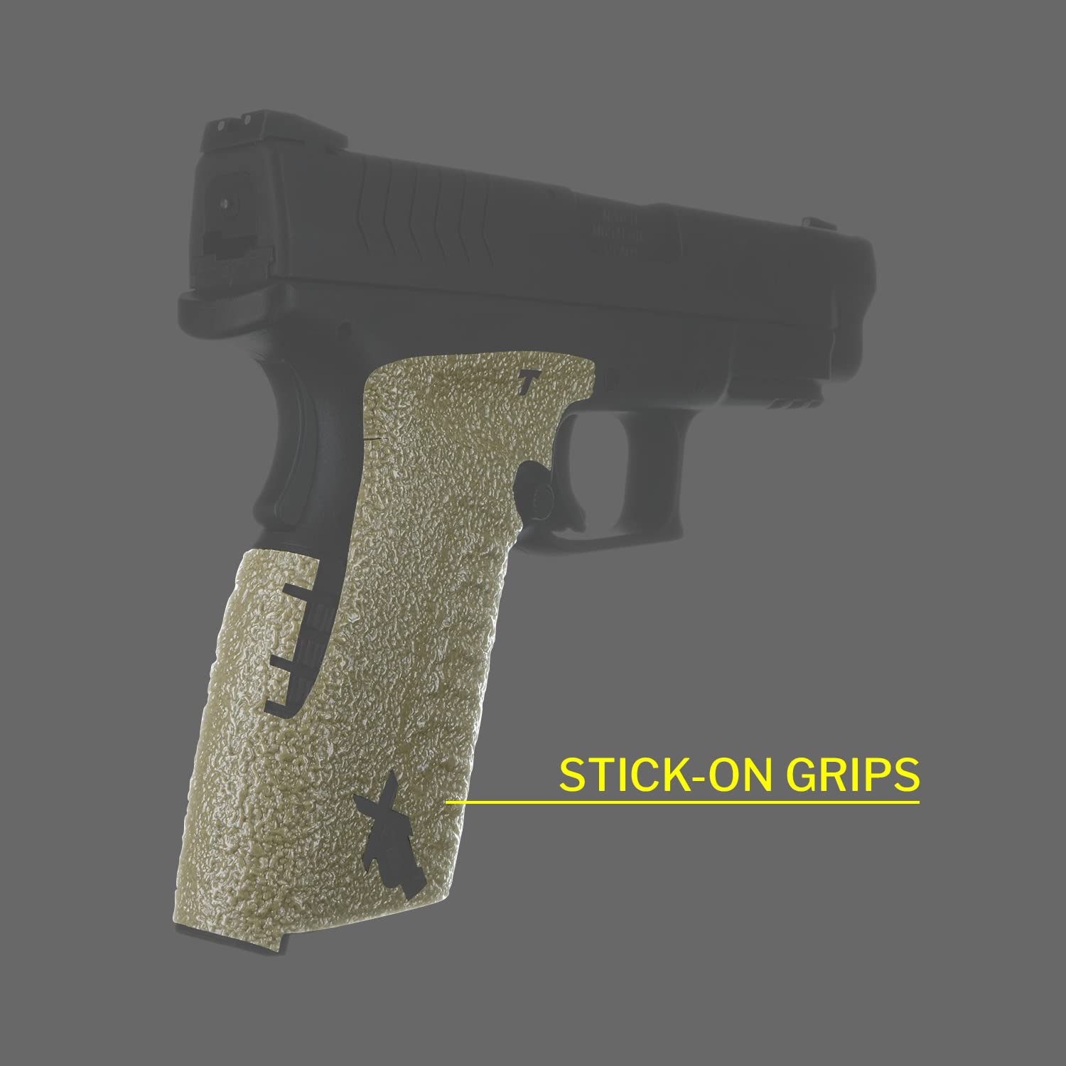 TALON Grips - Adhesive Grip for Springfield XD(M) Full Size .45/10 mm - Made in The USA - Easy Installation, Ultra-Thin, Superior Traction, Performs in All Conditions (Medium Backstrap, Rubber-Moss)