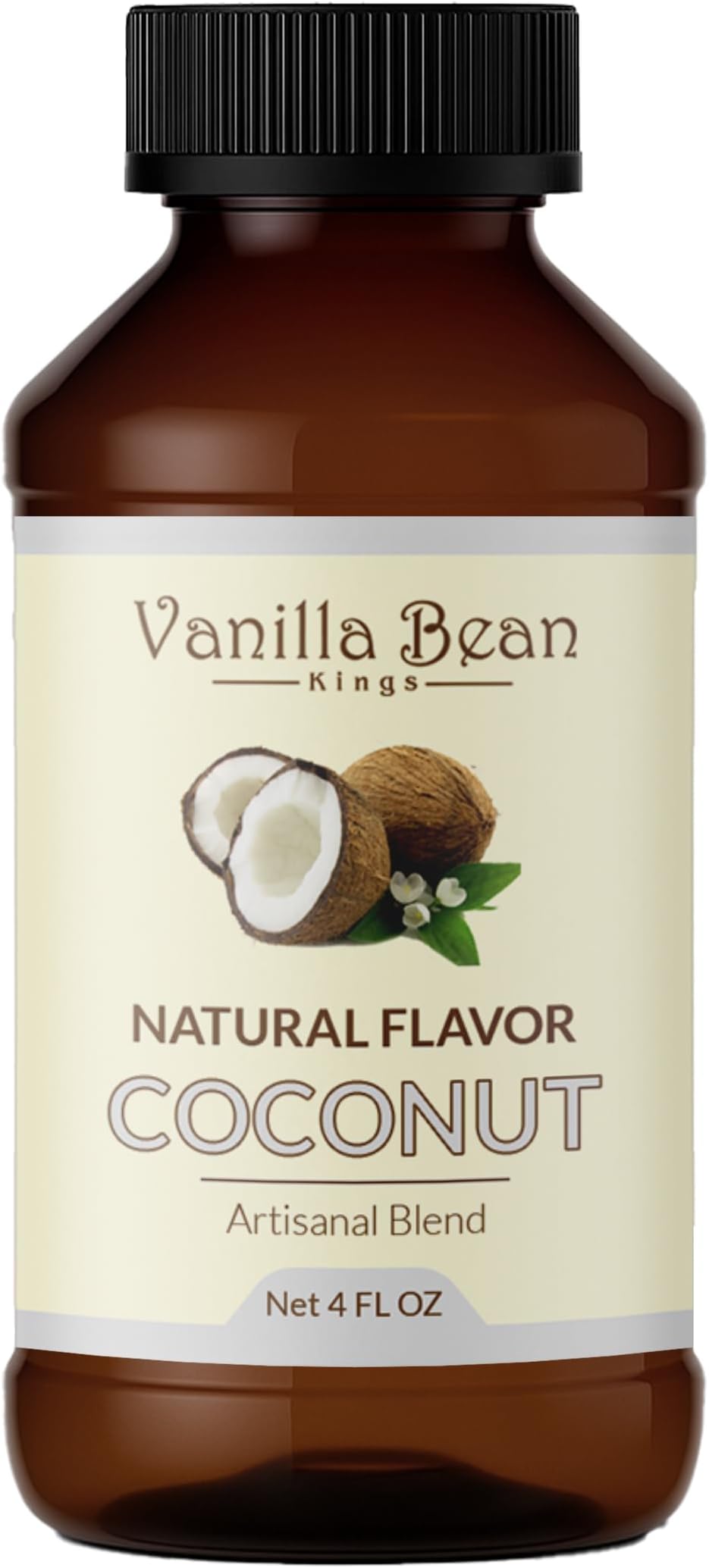 Natural Coconut Extract for Baking and Flavoring - 4 OZ - Premium Quality Natural Flavors for Baked Goods, Desserts, & Cooking
