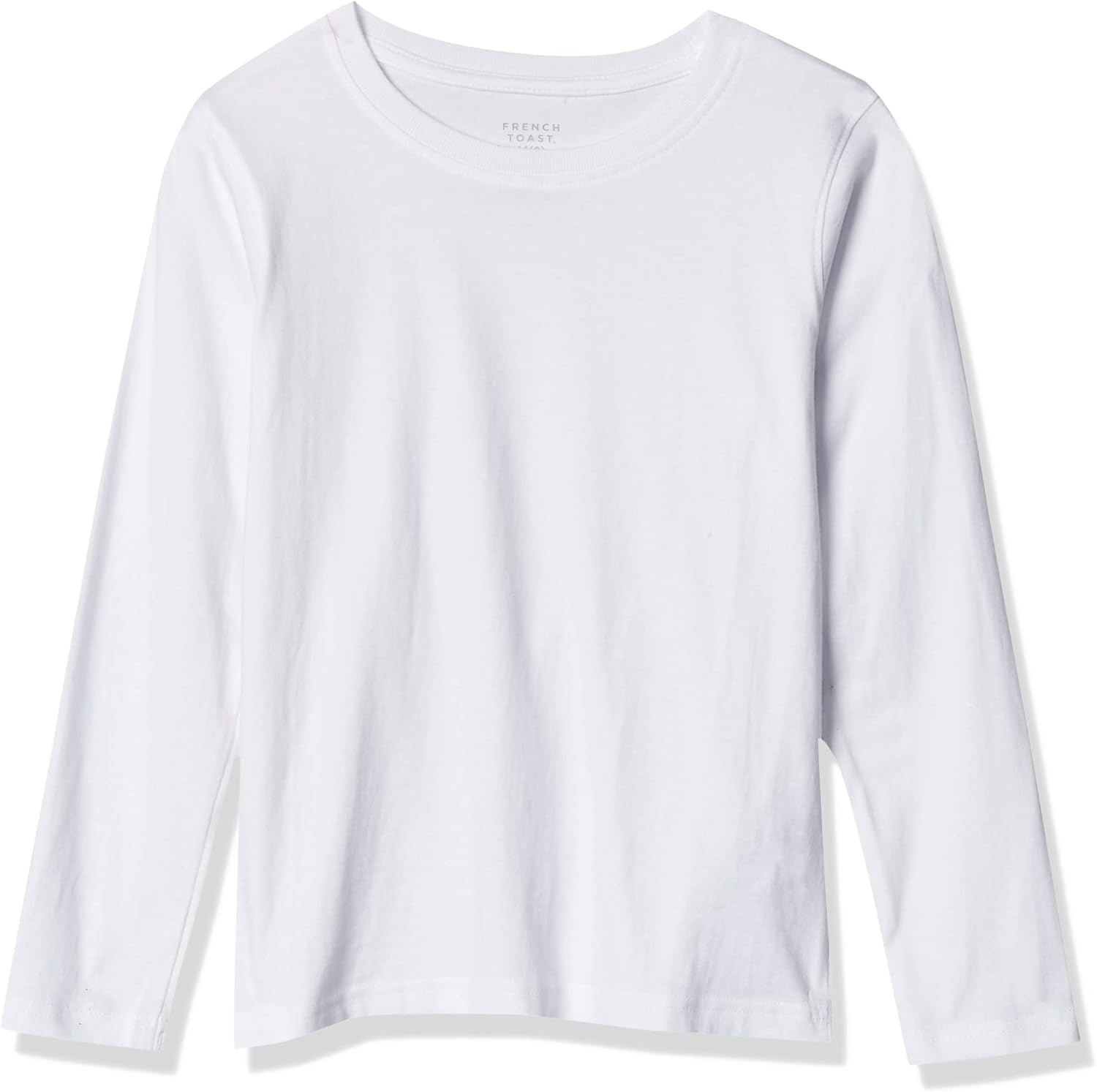 French Toast Boys Long Sleeve Crewneck Tee T-Shirt 10-12 White
