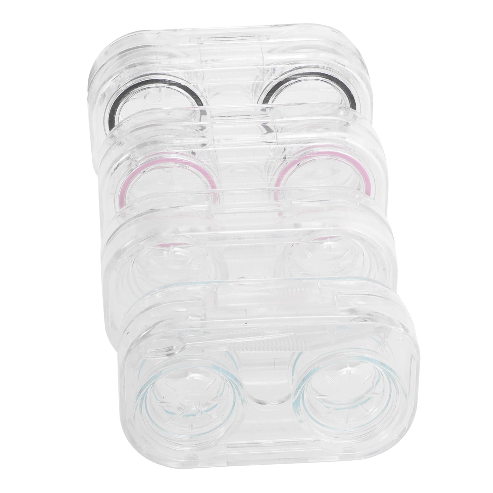 FRCOLOR Caja De 16 Piezas Estuche para Lentes de Estuche lentillas Cajas lentillas Lindos Casos de Caso de de Limpieza Poseedor Titular de la cosmética PD