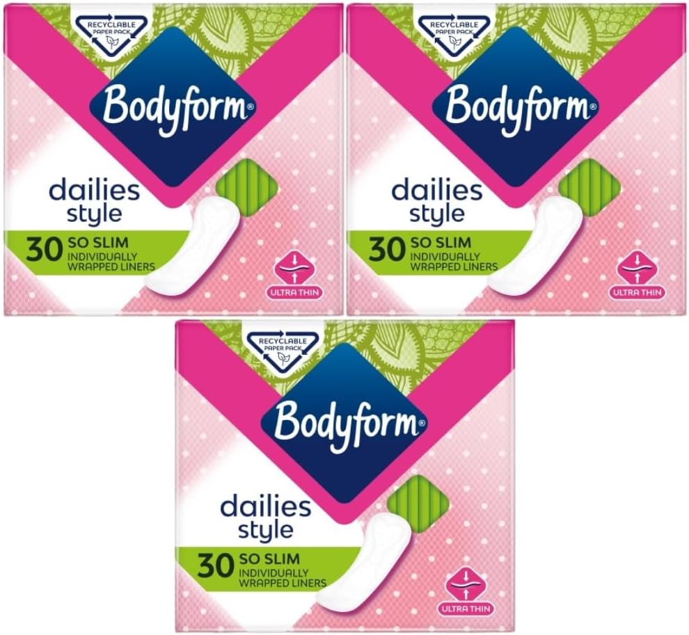 Bodyform Proskin Formula Light Liners So Slim, Pack of 3x30 (90 Liners)