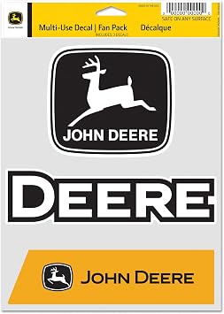 WinCraft Multi Use Decal Fan Pack John Deere Construction