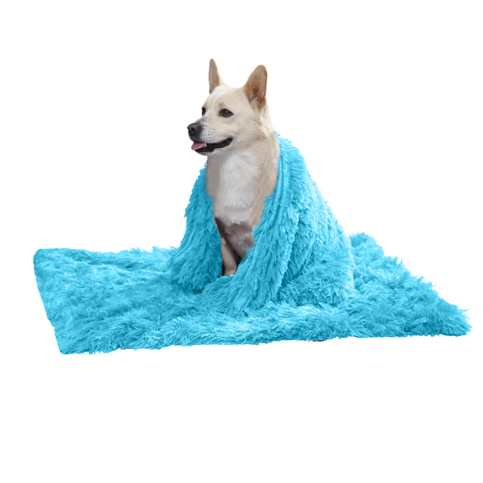 PETCUTE Dog Blanket, Super Soft Warm Fluffy Pet blanket, Shaggy Faux Fur Pet Snuggle Blanket,Washable Sleep Bed Mat for Small Medium Large Dogs and Cats,Available All Seasons