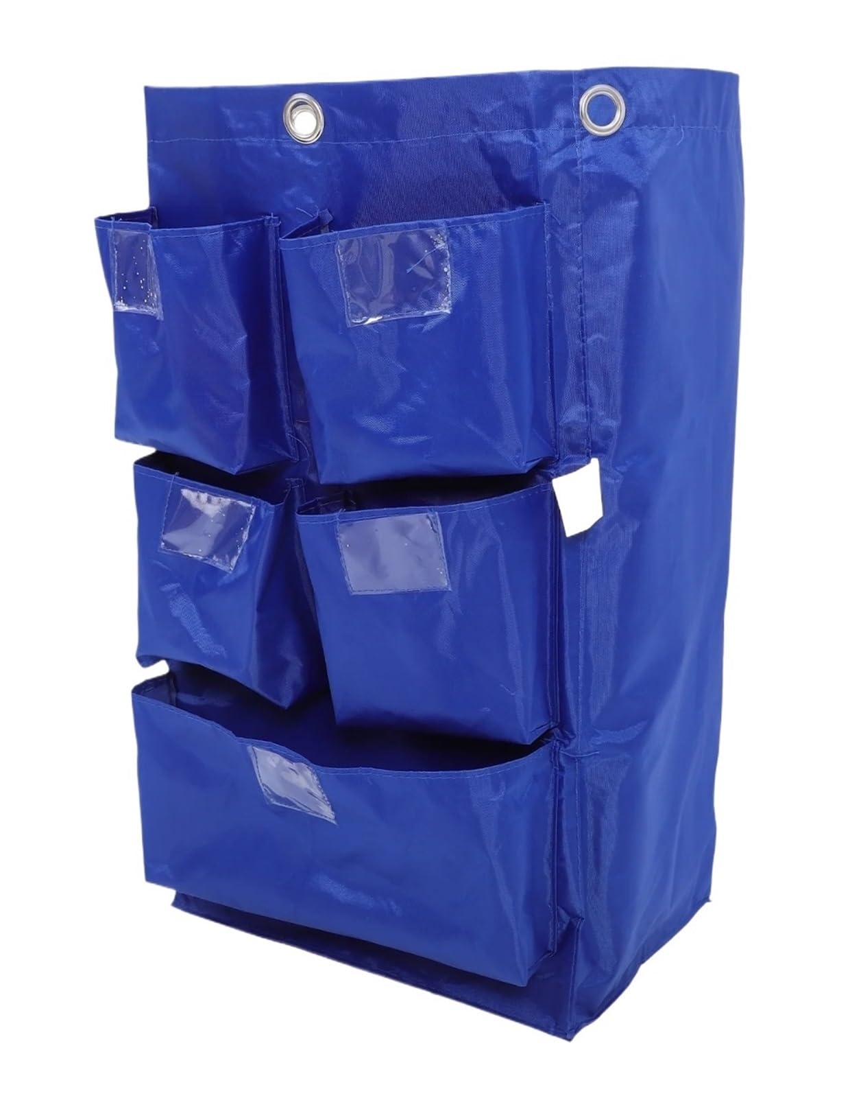 Janitorial Cart Bag - Multi-Functional Oxford Cloth Trash Collection Pouch for Cleaning Supplies