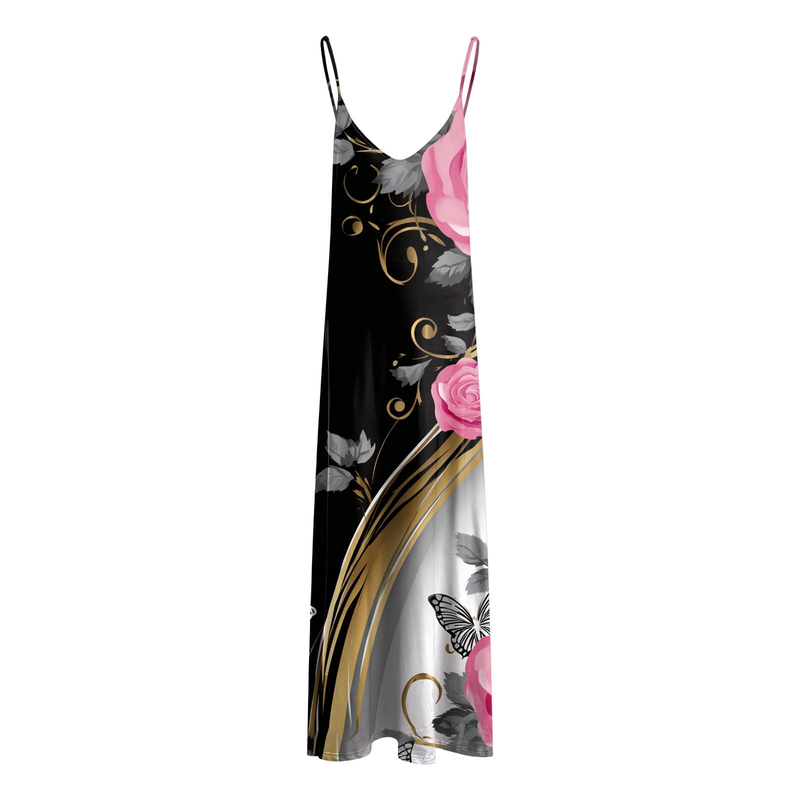 Abito Bianco Donna Elegante Abito Estivo da Donna alla Moda e Casual con Scollo a V e Maniche Lunghe, Ideale per Vacanze al Mare o in Resort. Vestito Estivo Elegante