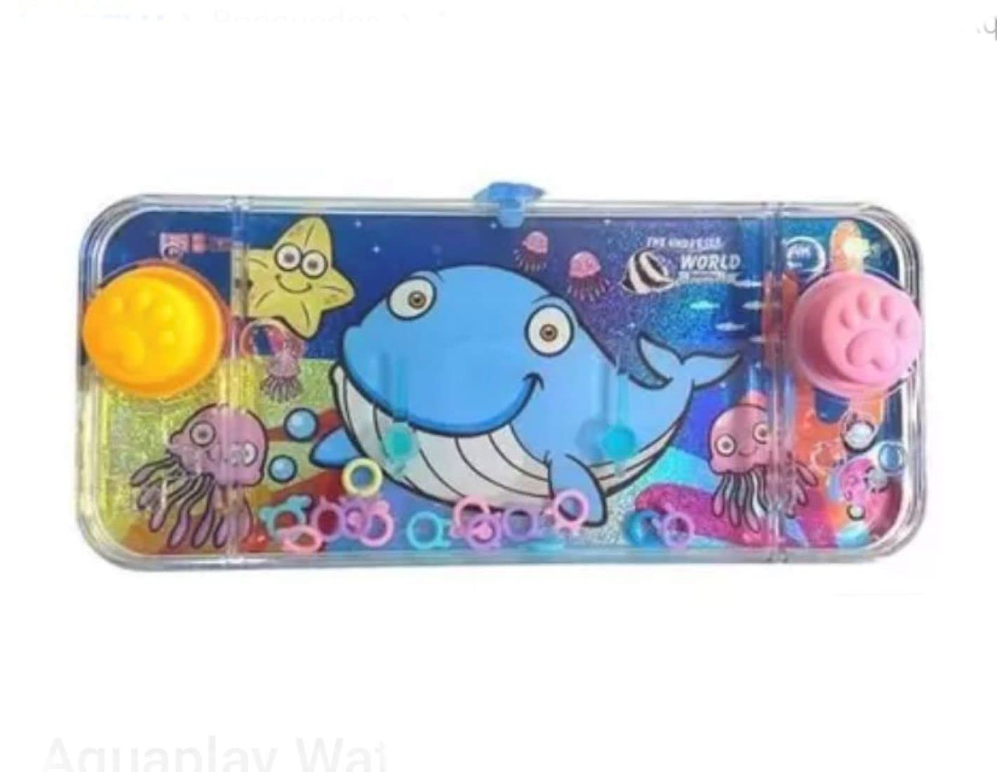 Mini jeux d'eau - Jeux d'eau à anneaux pour filles et garçons - Jeu d' adresse de voyage - Aguaplay. Water Geme. Aqua Play (balle jaune