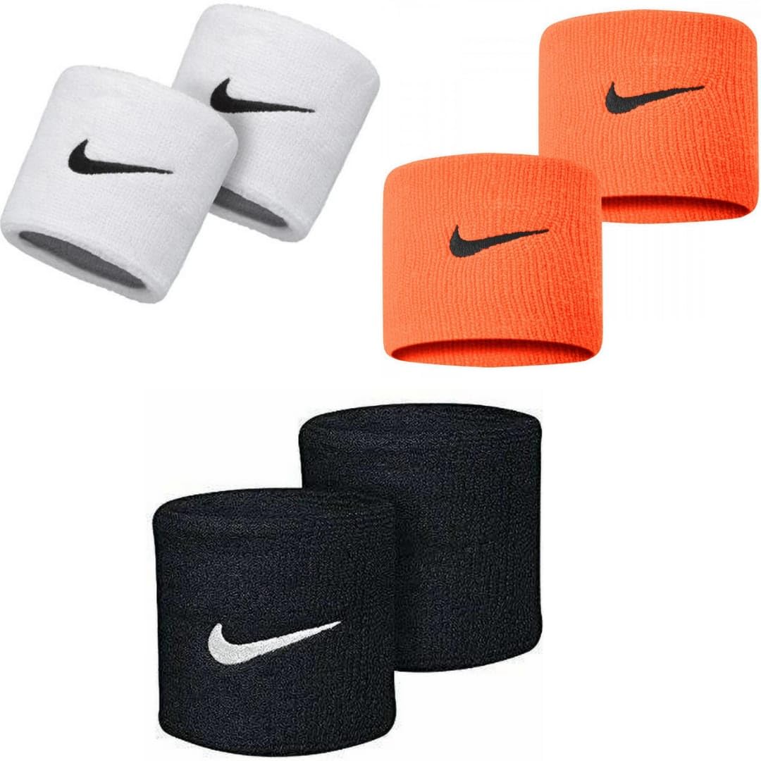 V N Traders Wrist Band for Men & Women 3 Inch - Wrist Sweat Band (Black, White & Orange) (B0C9R6GD12) Amazon Price History, Amazon Price Tracker