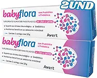 Kit 2 Babyflora 10g Avert Suplemento com Probiótico e Prebiótico para Filhotes de Cães e Gatos