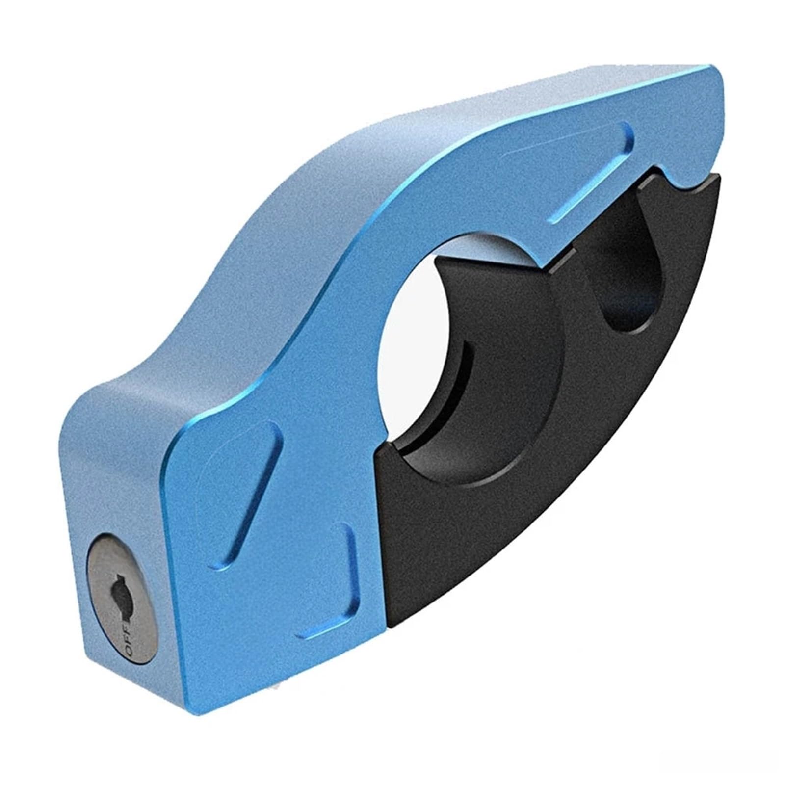 Lucchetto Blocco allarme moto Avviso disco bici Manubrio di sicurezza Maniglia del freno che imita il furto antifurto Blocca Disco(UM-A2-Alarm- Blue)