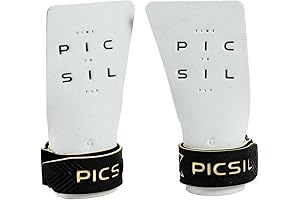 Picsil Grips Crossfit Workout Hand Grips: No Hole Leather Protection Comfort Support...